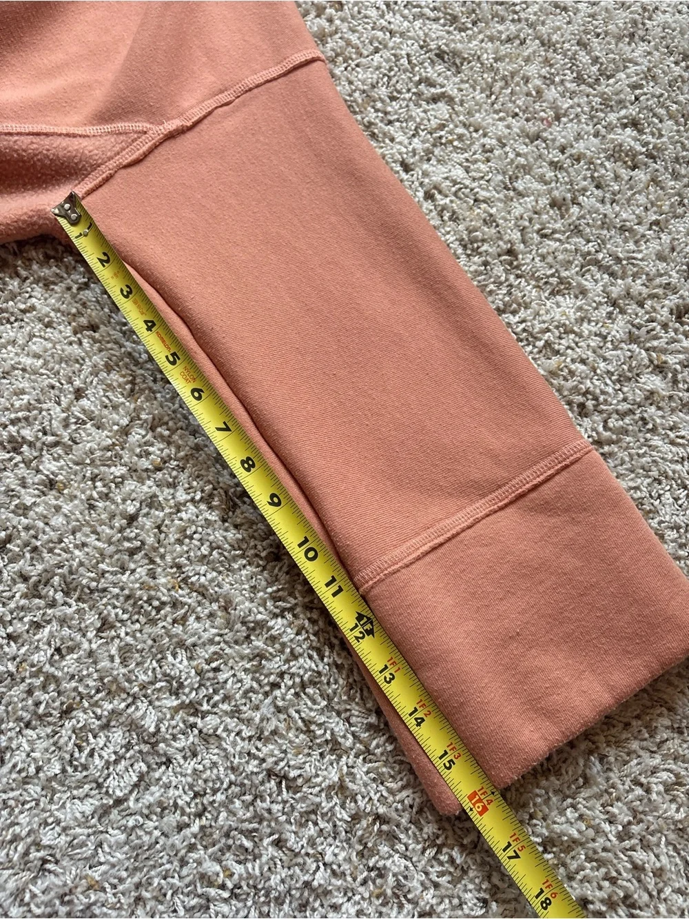 Free People Beach Oversized Comfy Sweatshirt Sz M Orange/Peach/Tan
